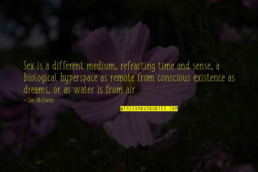 Giritin Quotes By Ian McEwan: Sex is a different medium, refracting time and