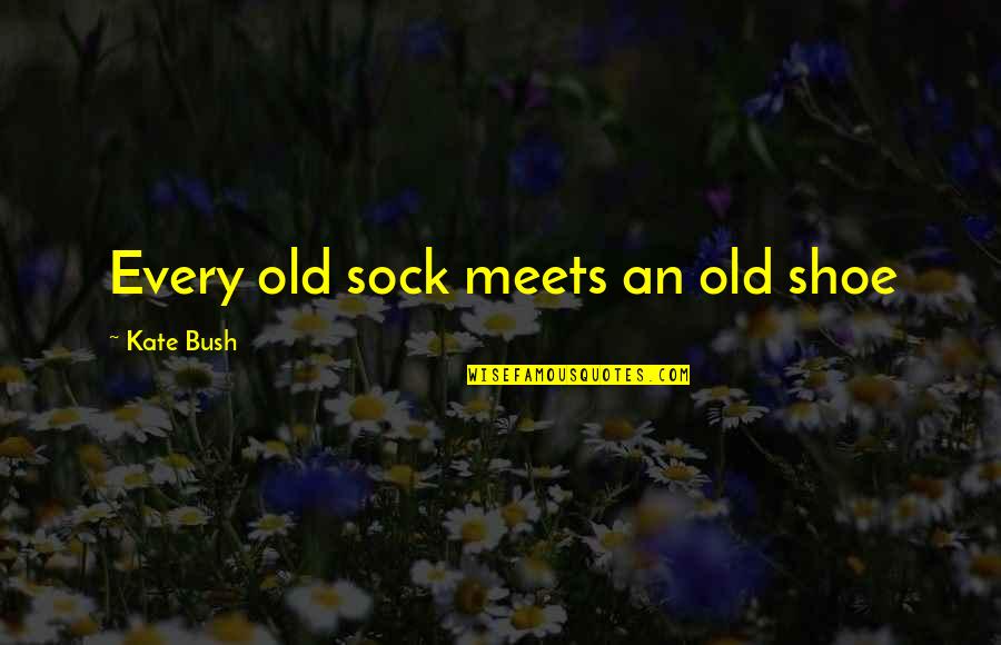 Girl Slags Quotes By Kate Bush: Every old sock meets an old shoe