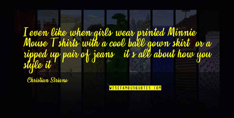 Girl T Shirts With Quotes By Christian Siriano: I even like when girls wear printed Minnie