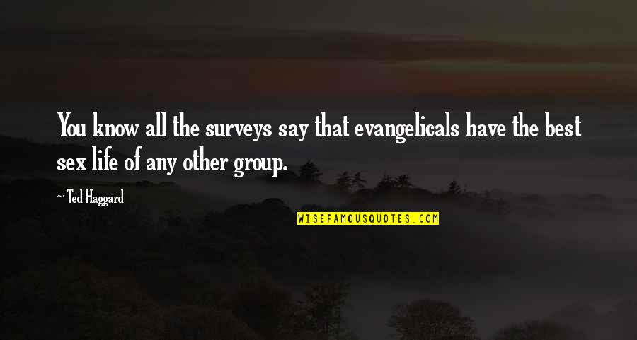 Girl Wet Quotes By Ted Haggard: You know all the surveys say that evangelicals