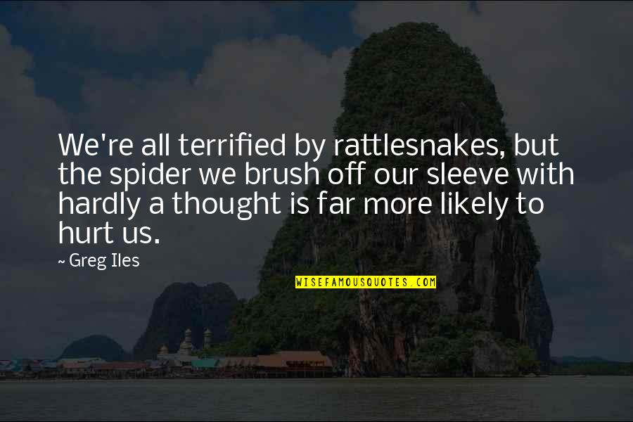 Girlfriend Vs Xbox Quotes By Greg Iles: We're all terrified by rattlesnakes, but the spider