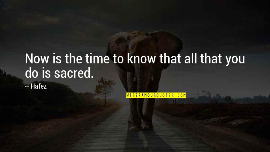 Gishwhes Scavenger Quotes By Hafez: Now is the time to know that all
