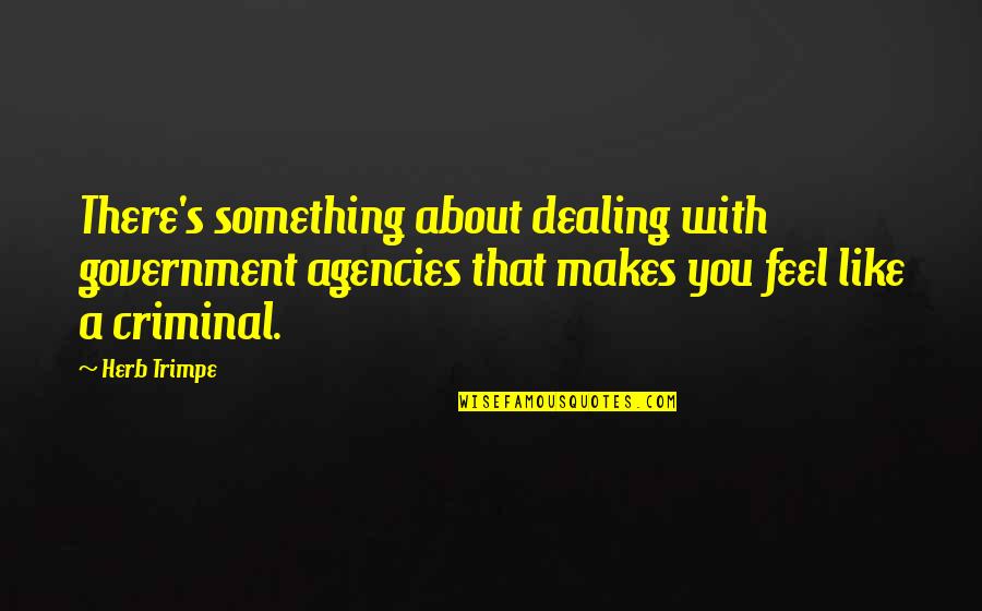 Giulio Dilemmi Quotes By Herb Trimpe: There's something about dealing with government agencies that Giulio Dilemmi Quotes By Herb Trimpe: There's something about dealing with government agencies that