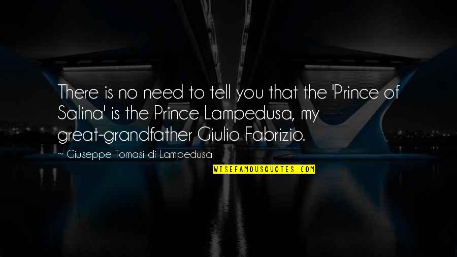 Giuseppe Di Lampedusa Quotes By Giuseppe Tomasi Di Lampedusa: There is no need to tell you that