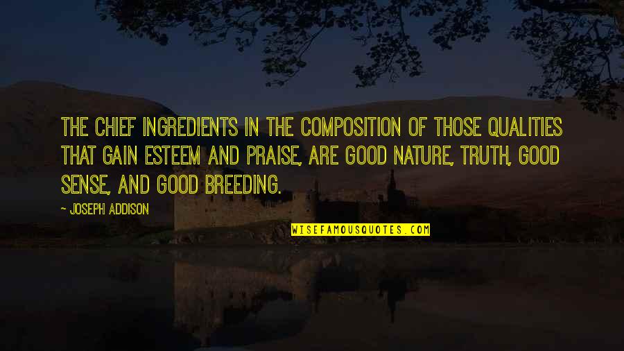 Give Me Some Sunshine Quotes By Joseph Addison: The chief ingredients in the composition of those Give Me Some Sunshine Quotes By Joseph Addison: The chief ingredients in the composition of those