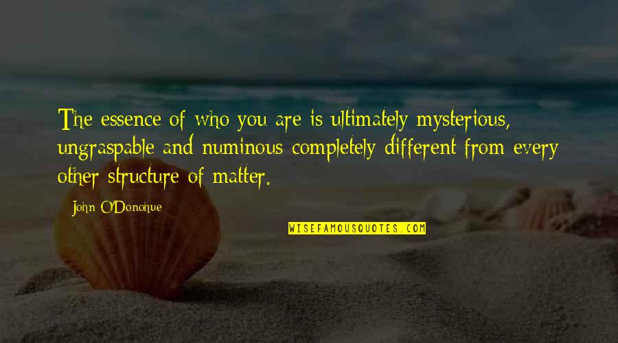 Give Us One Last Chance Quotes By John O'Donohue: The essence of who you are is ultimately