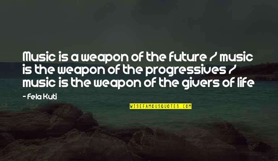 Givers Quotes By Fela Kuti: Music is a weapon of the future / Givers Quotes By Fela Kuti: Music is a weapon of the future /