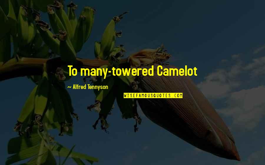 Giving Books As Gifts Quotes By Alfred Tennyson: To many-towered Camelot