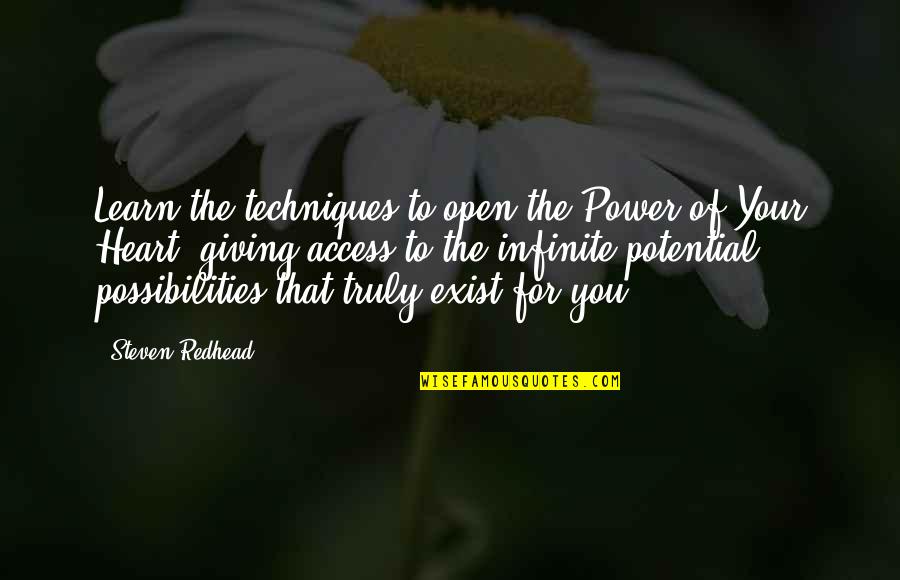Giving From Heart Quotes By Steven Redhead: Learn the techniques to open the Power of Giving From Heart Quotes By Steven Redhead: Learn the techniques to open the Power of