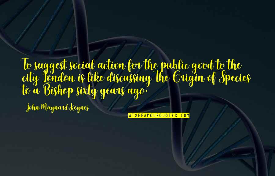 Giving Importance To Yourself Quotes By John Maynard Keynes: To suggest social action for the public good