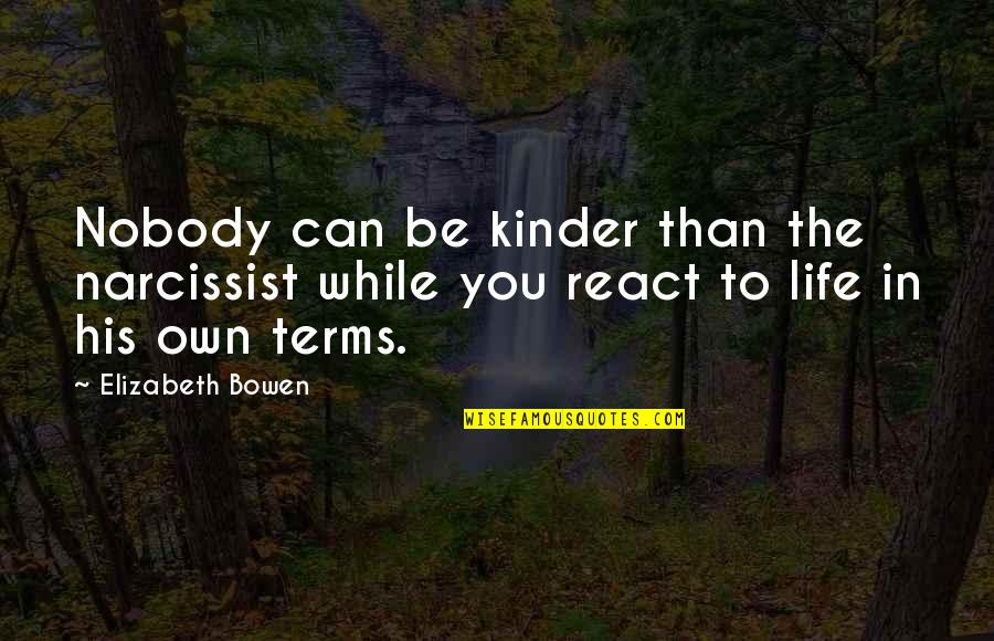 Gjorgji Dimitrov Quotes By Elizabeth Bowen: Nobody can be kinder than the narcissist while Gjorgji Dimitrov Quotes By Elizabeth Bowen: Nobody can be kinder than the narcissist while