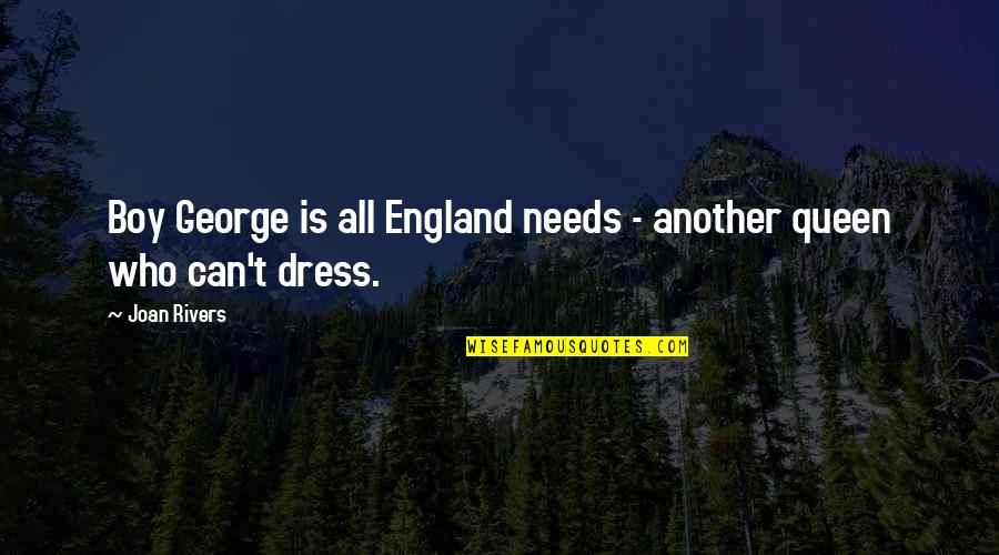 Gladiator Arena Quote Quotes By Joan Rivers: Boy George is all England needs - another