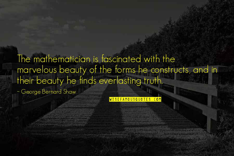 Gladiator Sandal Quotes By George Bernard Shaw: The mathematician is fascinated with the marvelous beauty Gladiator Sandal Quotes By George Bernard Shaw: The mathematician is fascinated with the marvelous beauty