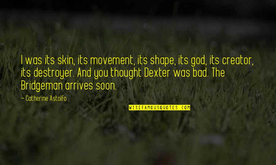 Gladimir Gelin Quotes By Catherine Astolfo: I was its skin, its movement, its shape,