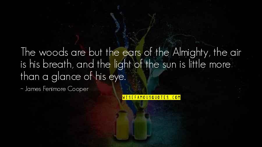 Glance Quotes By James Fenimore Cooper: The woods are but the ears of the