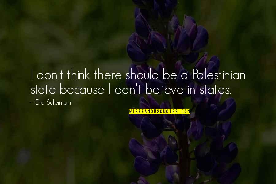 Glasnovic Quotes By Elia Suleiman: I don't think there should be a Palestinian