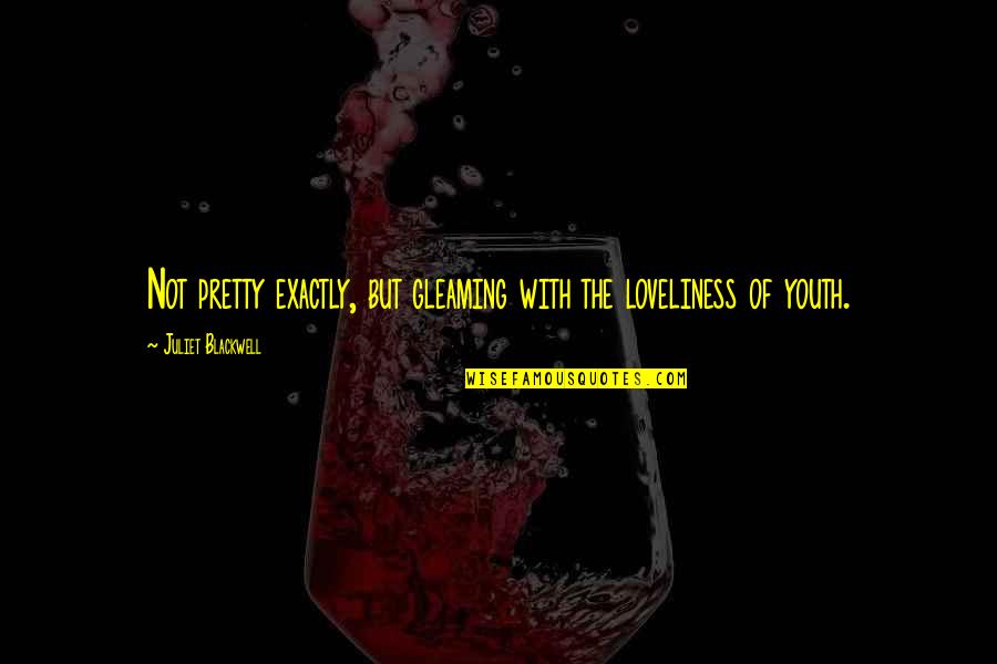 Gleaming Quotes By Juliet Blackwell: Not pretty exactly, but gleaming with the loveliness