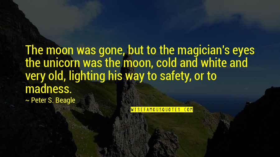 Gleet Def Quotes By Peter S. Beagle: The moon was gone, but to the magician's Gleet Def Quotes By Peter S. Beagle: The moon was gone, but to the magician's