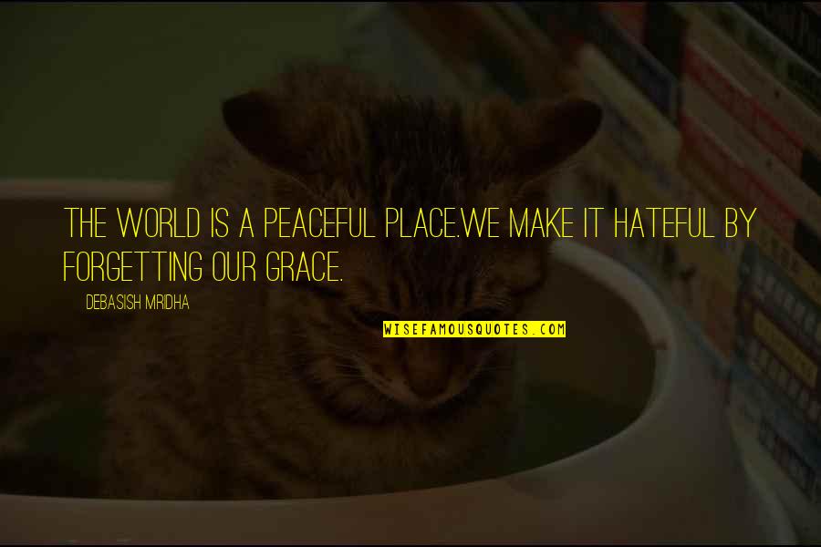 Gligor Gucev Quotes By Debasish Mridha: The world is a peaceful place.We make it