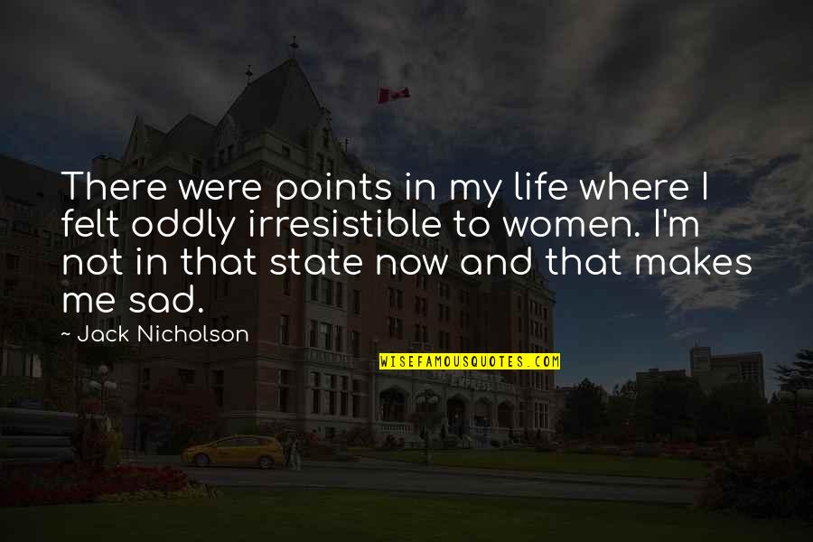 Global Ambassador Quotes By Jack Nicholson: There were points in my life where I Global Ambassador Quotes By Jack Nicholson: There were points in my life where I