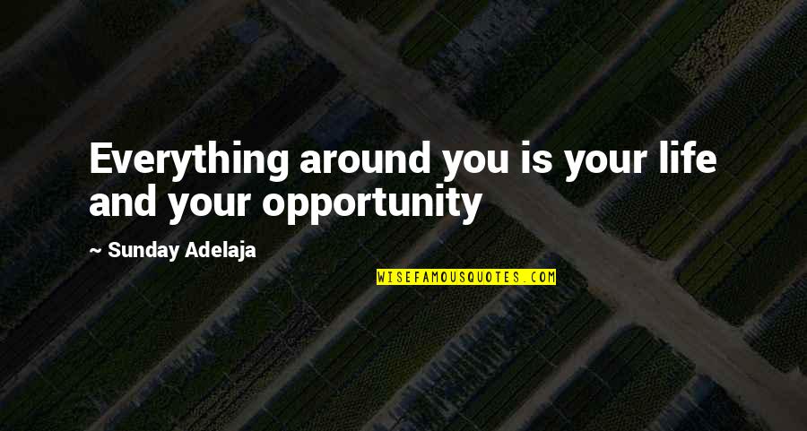 Glock 40 Quotes By Sunday Adelaja: Everything around you is your life and your