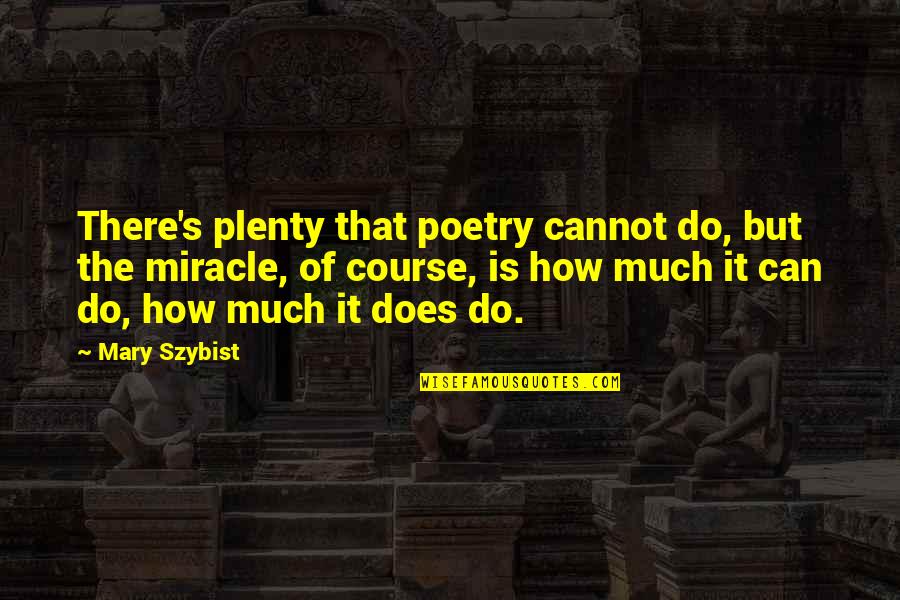 Gloff Flannel Quotes By Mary Szybist: There's plenty that poetry cannot do, but the Gloff Flannel Quotes By Mary Szybist: There's plenty that poetry cannot do, but the