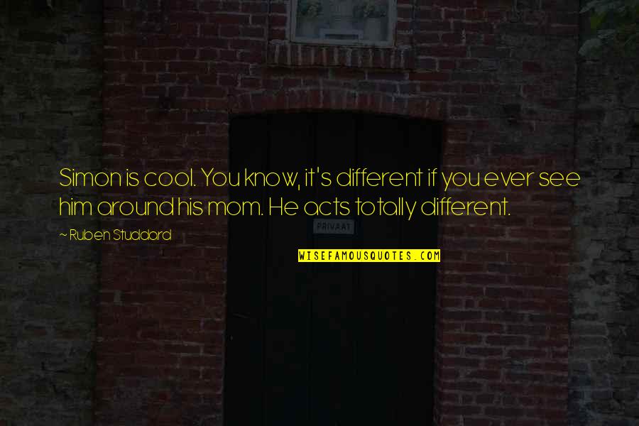 Glogster Free Quotes By Ruben Studdard: Simon is cool. You know, it's different if