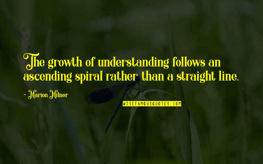 Gloria Ford Gilmer Quotes By Marion Milner: The growth of understanding follows an ascending spiral