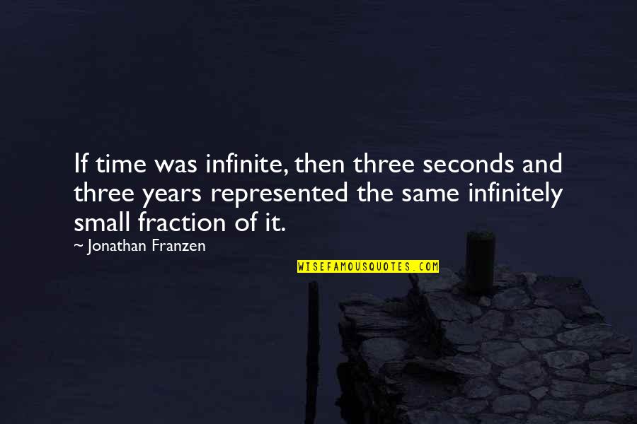 Glotzbach And Associates Quotes By Jonathan Franzen: If time was infinite, then three seconds and