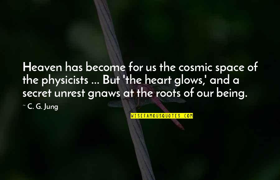 Glows Quotes By C. G. Jung: Heaven has become for us the cosmic space