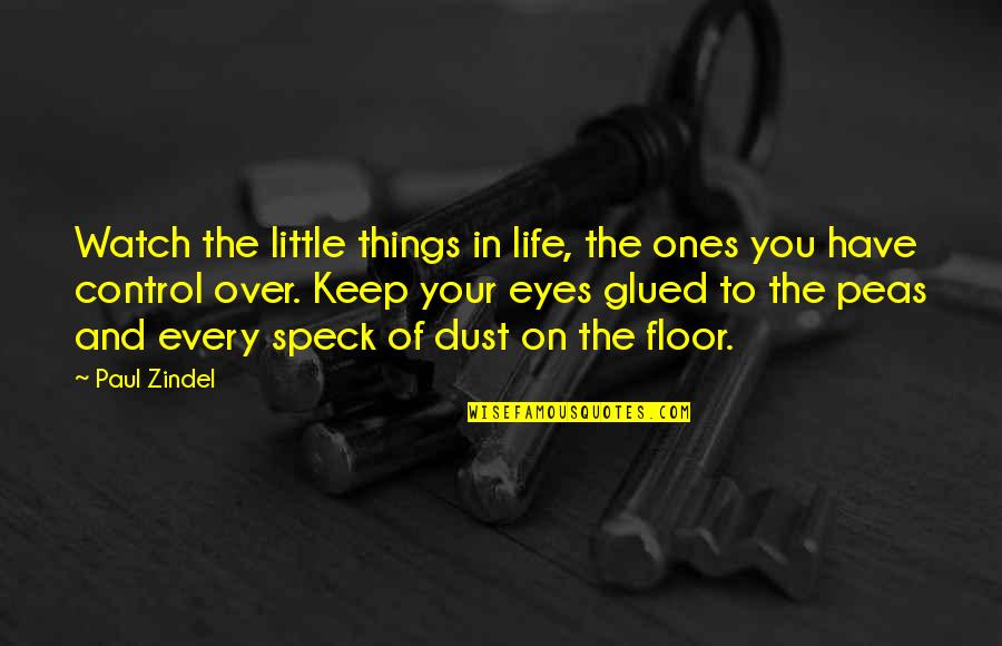 Glued Quotes By Paul Zindel: Watch the little things in life, the ones