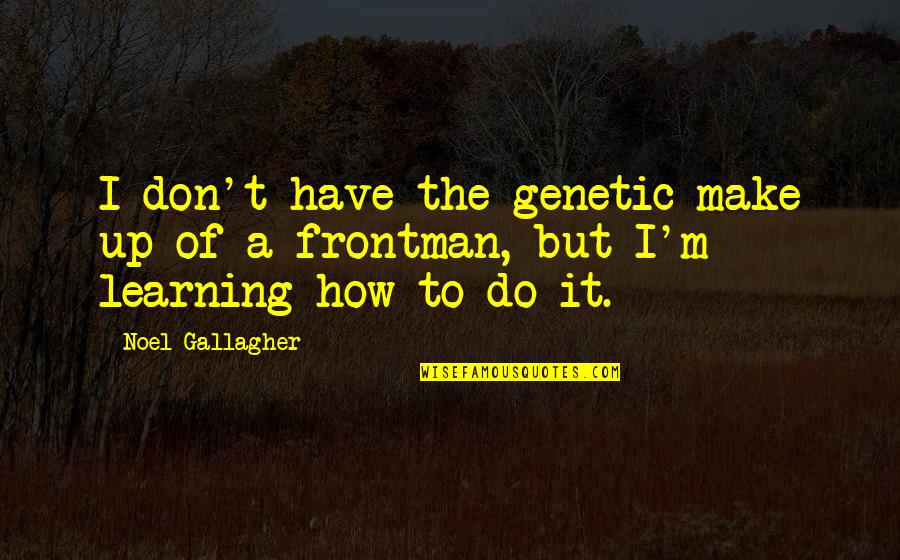 Gmek Vs Emek Quotes By Noel Gallagher: I don't have the genetic make up of