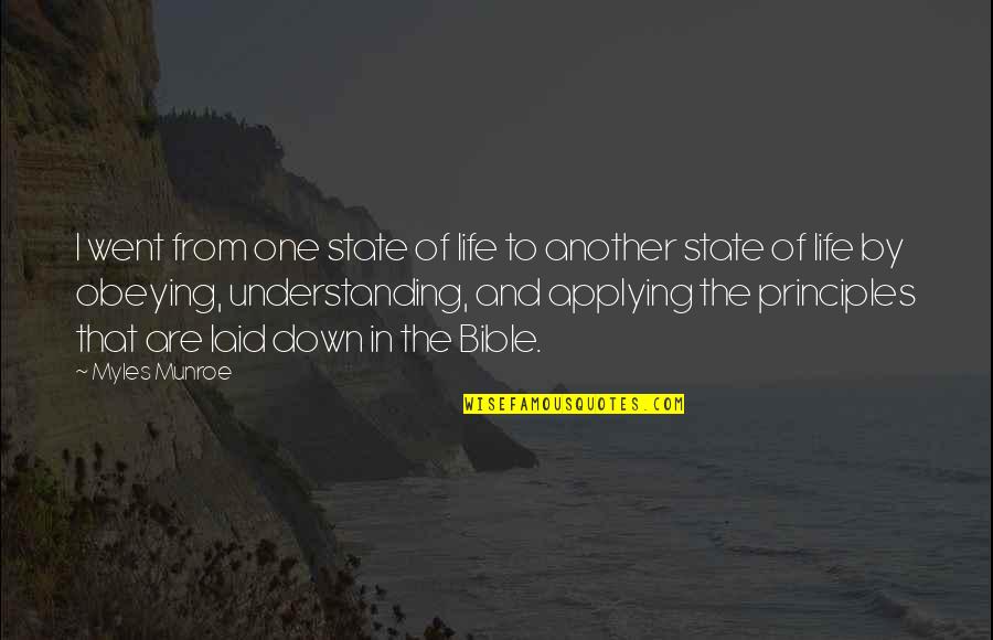 Gn Images Quotes By Myles Munroe: I went from one state of life to Gn Images Quotes By Myles Munroe: I went from one state of life to