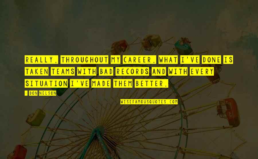 Gndm Archiwum Quotes By Don Nelson: Really, throughout my career, what I've done is Gndm Archiwum Quotes By Don Nelson: Really, throughout my career, what I've done is