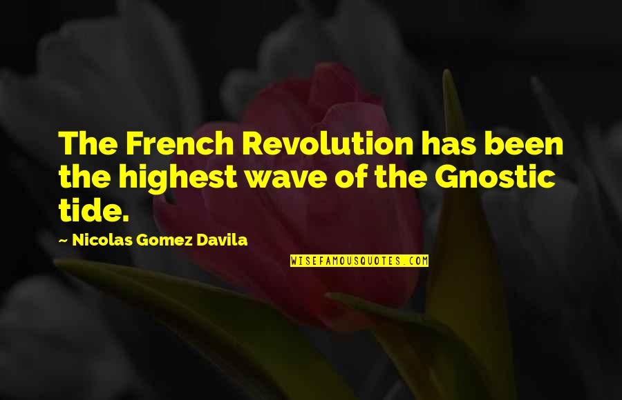 Gnostic Quotes By Nicolas Gomez Davila: The French Revolution has been the highest wave