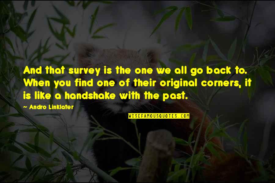 Go Back Like Quotes By Andro Linklater: And that survey is the one we all