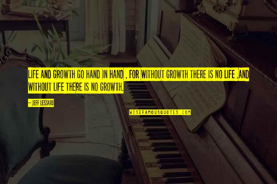 Go For No Quotes By Jeff Lessard: Life and Growth go hand in hand .