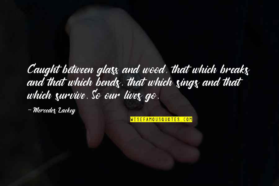 Go Glass Quotes By Mercedes Lackey: Caught between glass and wood, that which breaks