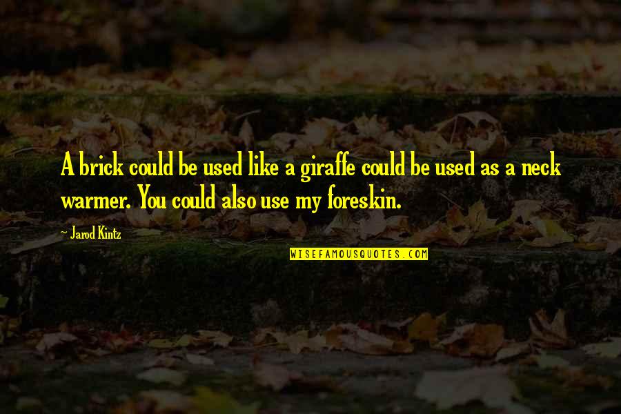 Go Mi Nam Quotes By Jarod Kintz: A brick could be used like a giraffe Go Mi Nam Quotes By Jarod Kintz: A brick could be used like a giraffe