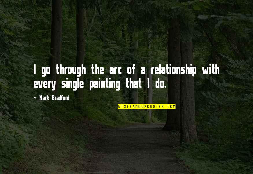 Go Through Quotes By Mark Bradford: I go through the arc of a relationship