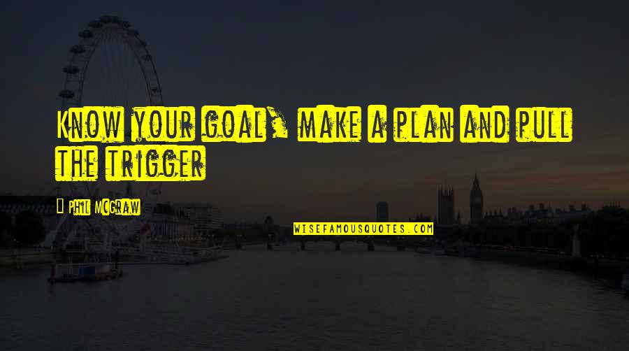 Goal Motivation Quotes By Phil McGraw: Know your goal, make a plan and pull