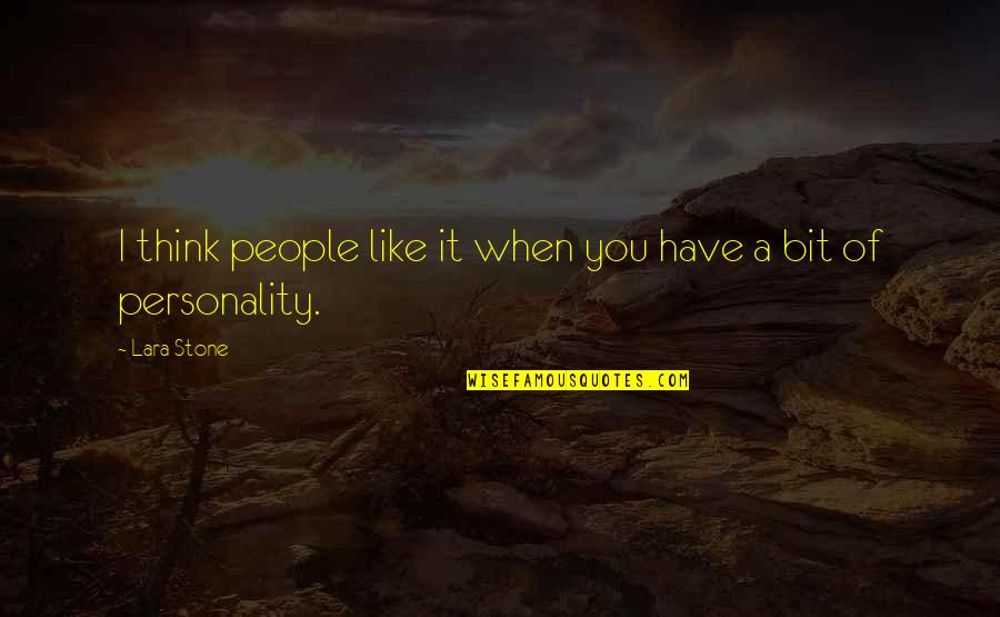 Goalposts In Football Quotes By Lara Stone: I think people like it when you have