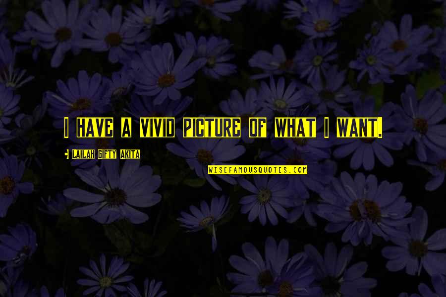 Goals And Vision Quotes By Lailah Gifty Akita: I have a vivid picture of what I Goals And Vision Quotes By Lailah Gifty Akita: I have a vivid picture of what I