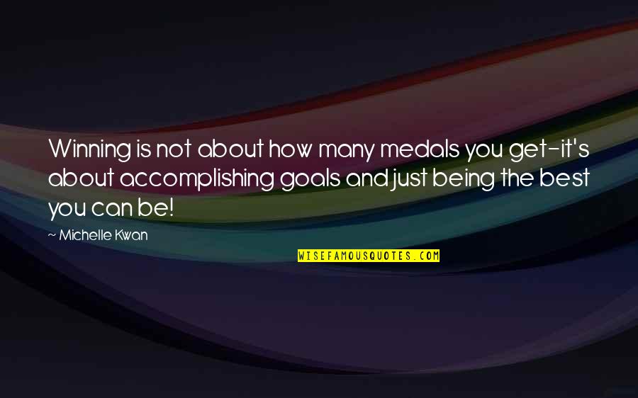 Goals Best Quotes By Michelle Kwan: Winning is not about how many medals you Goals Best Quotes By Michelle Kwan: Winning is not about how many medals you