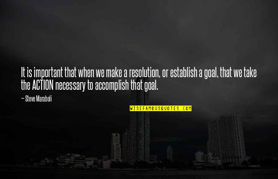 Goals To Accomplish Quotes By Steve Maraboli: It is important that when we make a