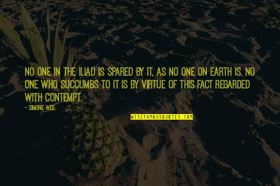 Goasguen Claude Quotes By Simone Weil: No one in the Iliad is spared by