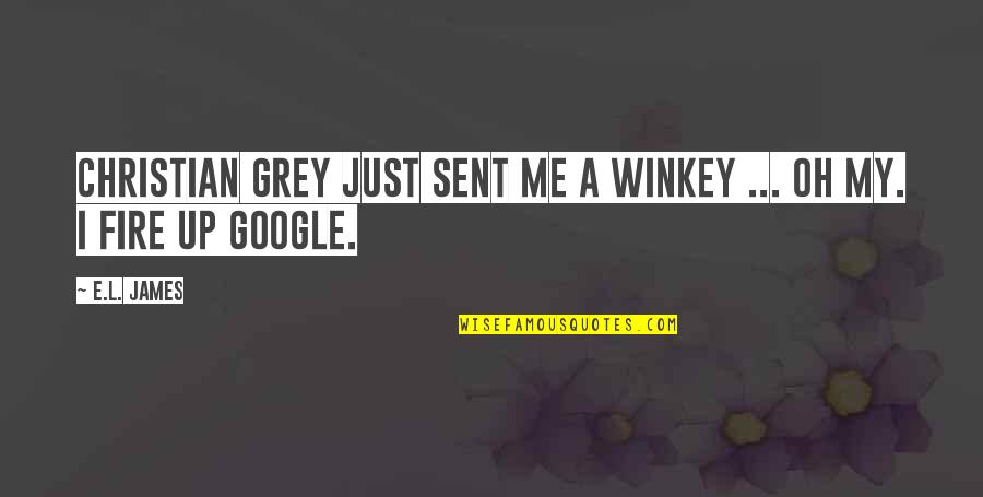 Goat Face Svg Quotes By E.L. James: Christian Grey just sent me a winkey ...
