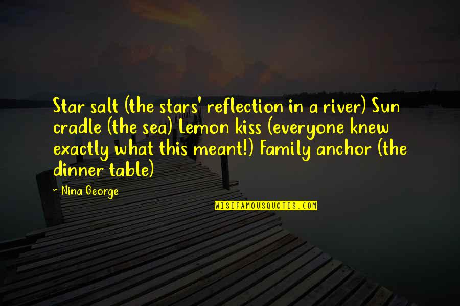 Gobbled Quotes By Nina George: Star salt (the stars' reflection in a river)