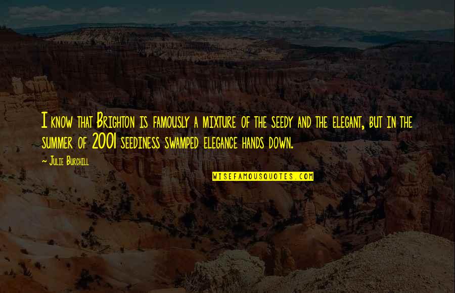 Gobiernos No Democraticos Quotes By Julie Burchill: I know that Brighton is famously a mixture