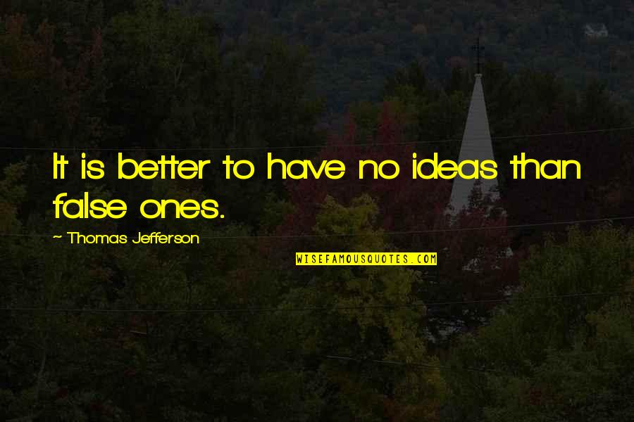 Gobronidze Quotes By Thomas Jefferson: It is better to have no ideas than Gobronidze Quotes By Thomas Jefferson: It is better to have no ideas than